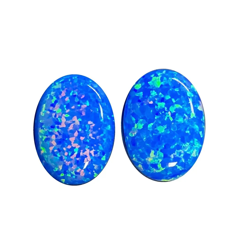 Wholesale Synthetic lab Created Opal  Cabochon Loose Opal Gemstone price of opal stone