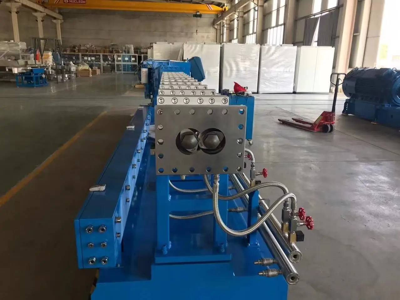 Parallel twin screw extruder pelletizing machine for compounding modify pellet manufacture machine