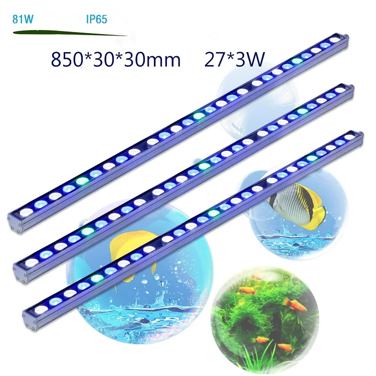 High Par value 55cm 54w for reef corals tube t5 13w sunrise dimmable phantom lumini 120r1 wifi led aquarium light