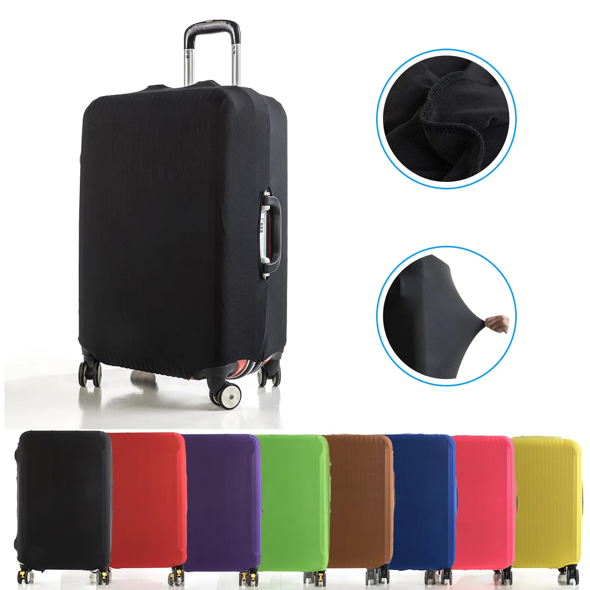 Factory Price 180g/m2 Dirt-proof Washable Travel Suitcase Protector Cover  Soft Elastic Luggage Protective Cover