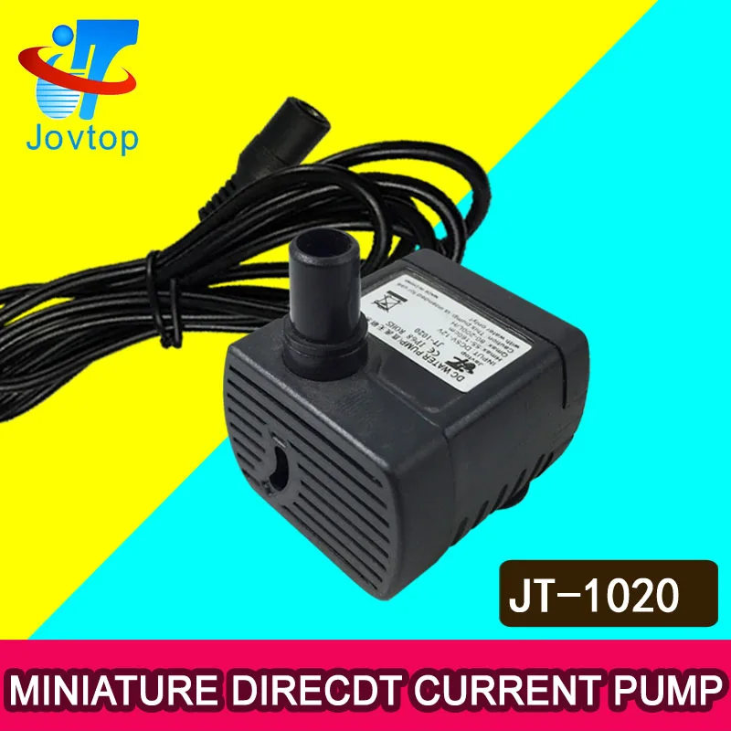 JOVTOP JT-1020 Fountain Mini Water Pump 12v DC Micro Brushless Submersible Pump 6v for garden