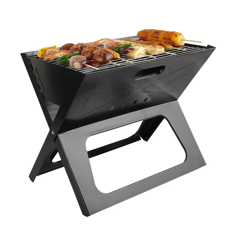 Easy to Operate Stock Outdoor Barbecue Folding Grills Grill Portable BBQ Grill For Camping