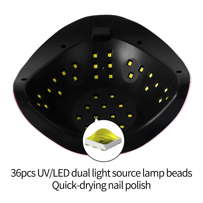 168W LED UV Lamp  Professional Gel UV Light for Nails Dryer Home Salon Nail Art Tools White