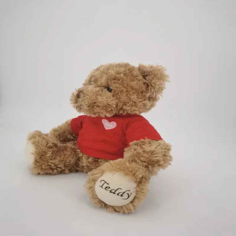 Оптовая продажа милый красный Мишка Amigurumi с длинными волосами подарок для детей