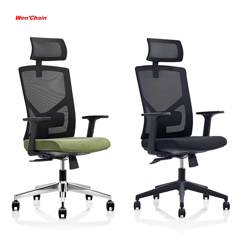 New Design Office Chairs With Adjustable Arm Rest Ergonomic High Back Executive Manager Mesh Office Chair