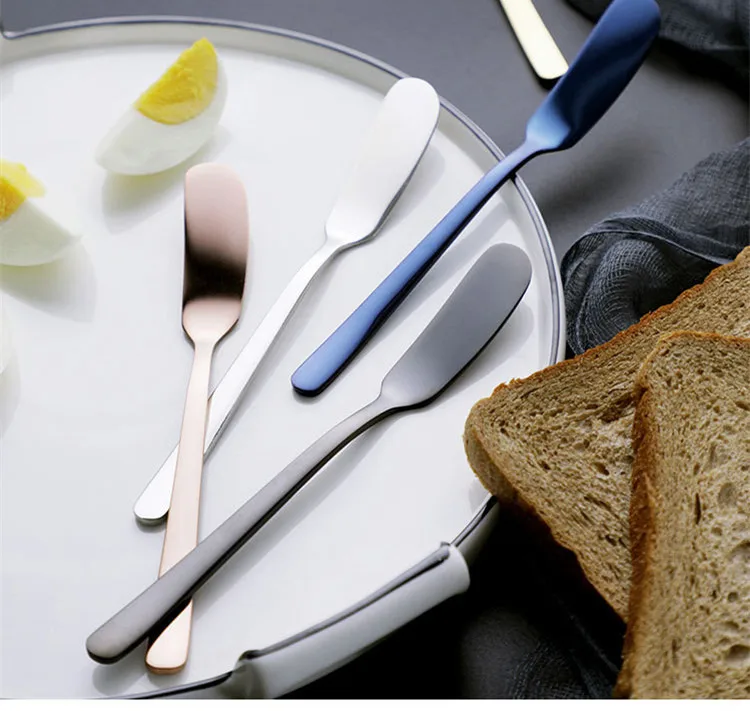 Colorful Household Stainless Steel Butter Knife Dinner Snives (K001)
