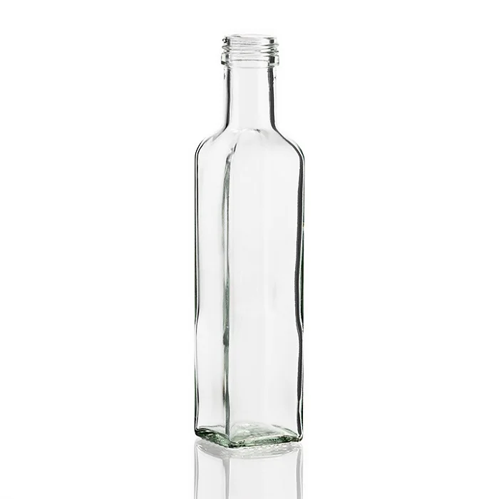 100ml 250ml 500ml 750ml 1L Flint Square Glass Marasca Bottle for Oil & Vinegar