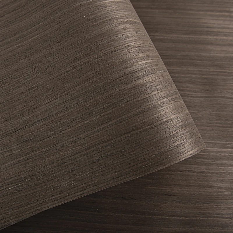 Langsheng New Arrival Oem Black Rubber Wood Panels Wall Decor Interior Veneer Sheet