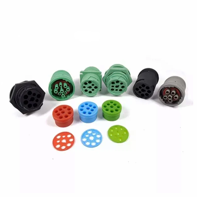 OEM obd2 j1939 connectors cable  deutsch  9pin j1939 male connector 16pin to 3pin heavy truck isuzu  thinkdiag extension cable