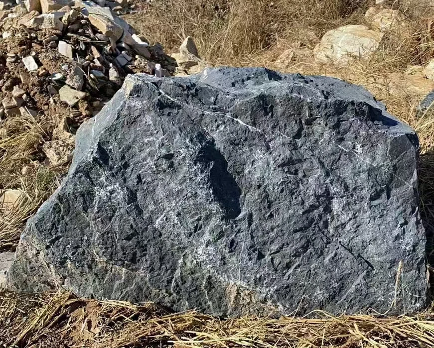Натуральные камни для ландшафта водопада и украшения сада серый цвет № 16 большой размер 300-1000 мм