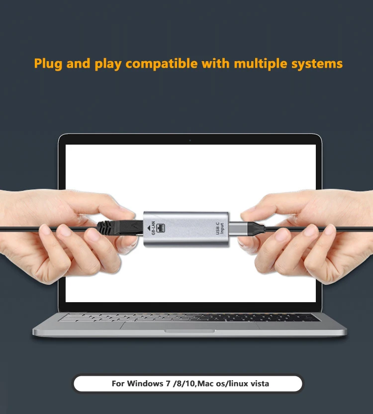 Адаптер USB type-c «Мама»-«Lan»