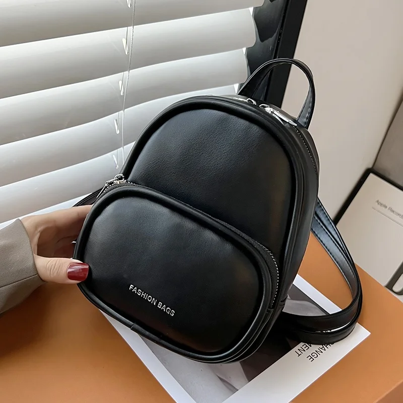 2023 New Arrival Fashion Trending PU Leather Bag Ladies Small Cute Back Pack Girls Travel School Mini Backpack For Women