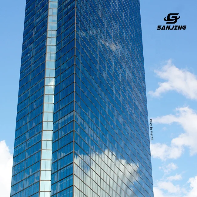 high wall curtains tempered Low-e glass building exterior curtain wall window price unitized system aluminum glass curtain walls