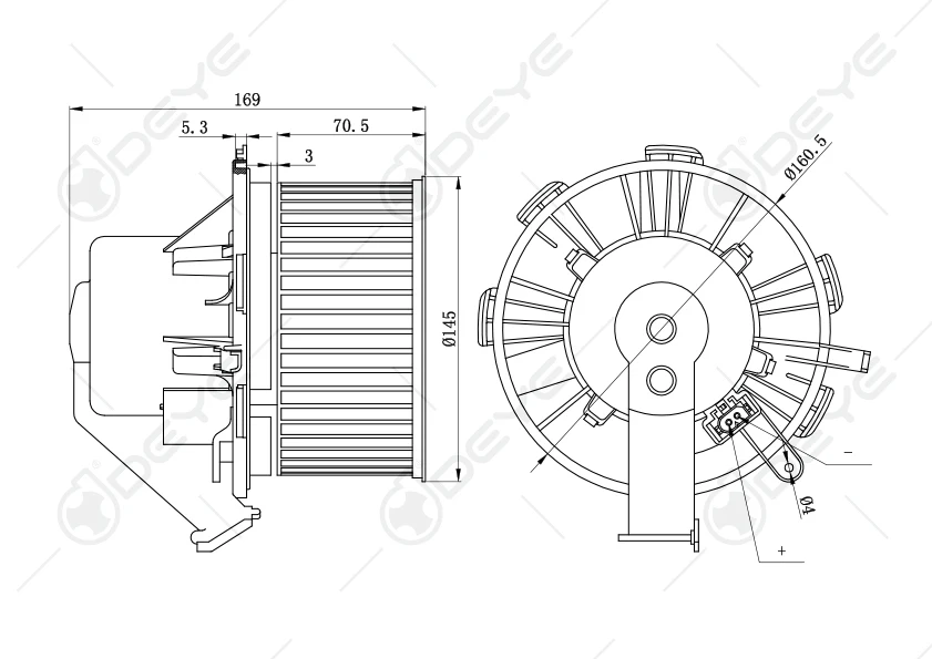 0008356007 blower motor for BENZ SPRINTER 3 5T SPRINTER 3-T SPRINTER 5-T BUS KASTEN BUS