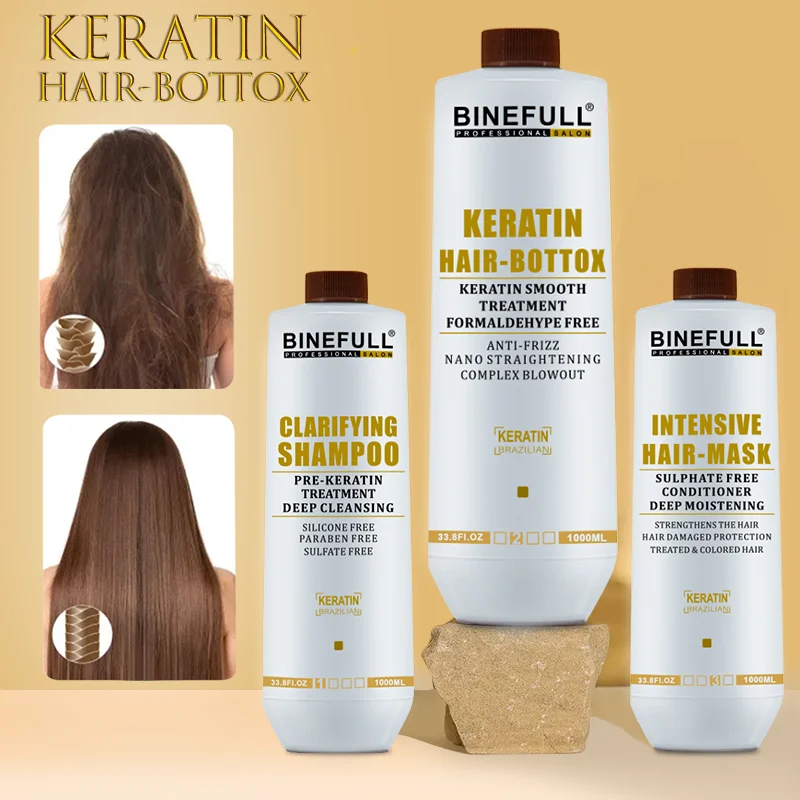 sulfate silicone paraben free deeping cleansing pre keratin clarifying shampoo