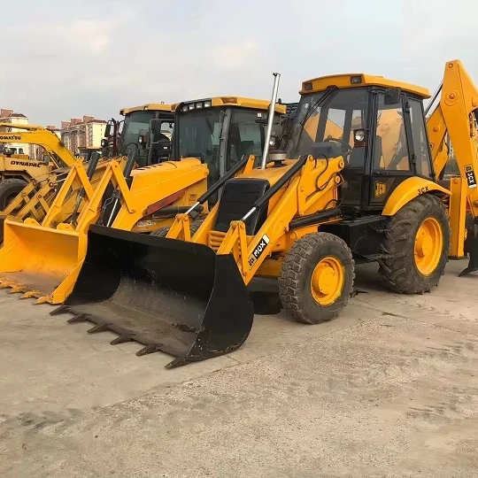 4x4 wheel backhoe loader cheap China  99% New excellent performance  hot selling jbc-3cx backhoe Loader used excavator loader