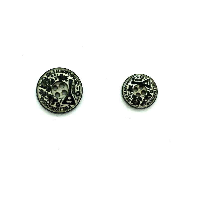 
Металлические пуговицы для рубашек с 4 отверстиями, модный дизайн на заказ 