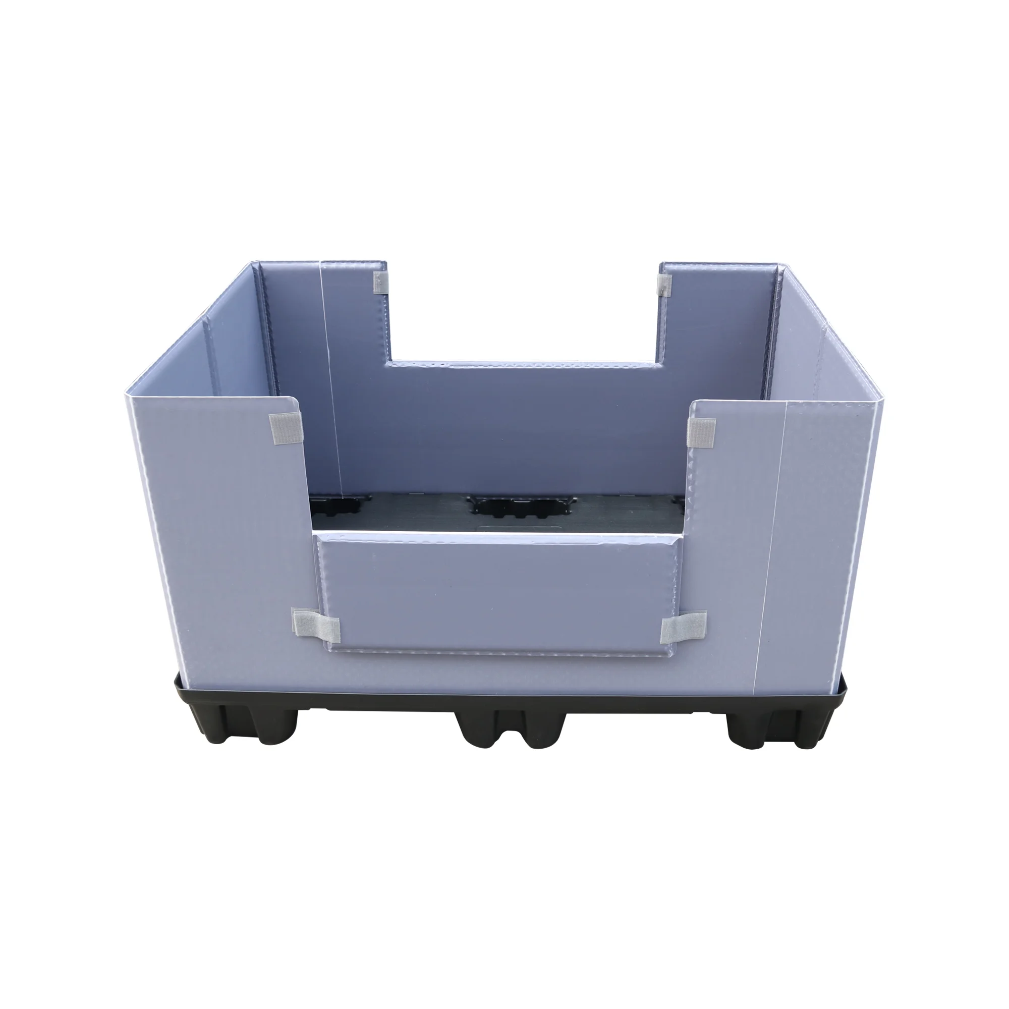 QS Factory Sale Excellent Welldon High Volume Plastic Pallet Pack Sleeve Container Storage Box For Transportation Packaging