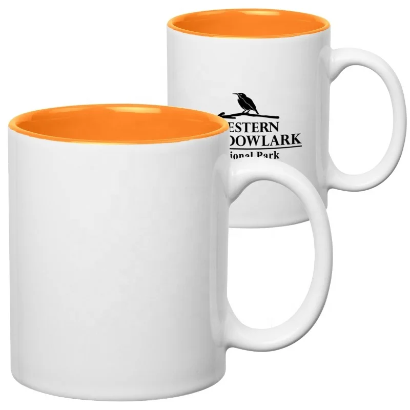 Wholesale Hot Selling 11oz Reusable Coffee Cups Logo Customised  Sublimation Ceramic  Mug with Handle Accessories