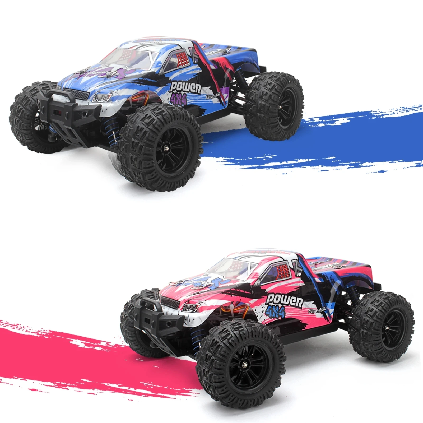 KY-2819A 2819A 1/18 High Speed Truck 4WD 35KM/H Supersonic Monster Truck Off-Road Vehicle RC Cars Toys