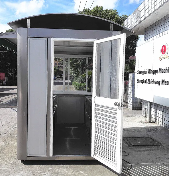 Stainless steel kiosk cart Street food Kiosk Ice Cream Kiosk for sale