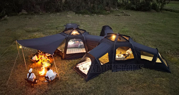 Luxury Camping Tent for Sale Larger Tent Outdoor Unique Octangle Camping Tents