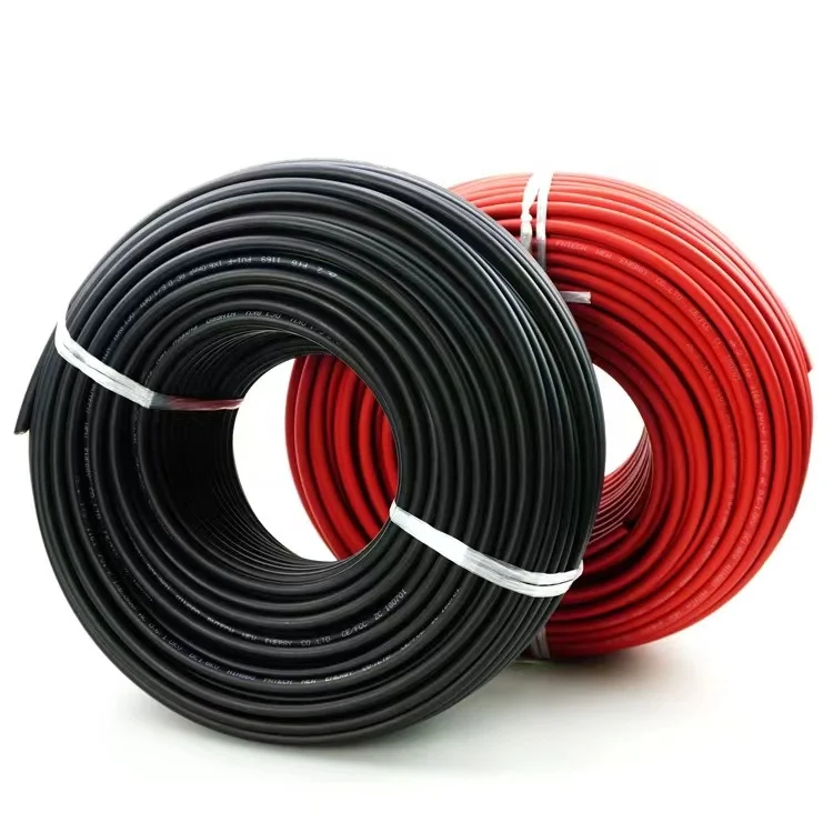 Tinned Copper DC Solar PV Cable 4MM 6MM 8MM 10MM power pvc sheath dc pv cable solar cable  for Solar Panel