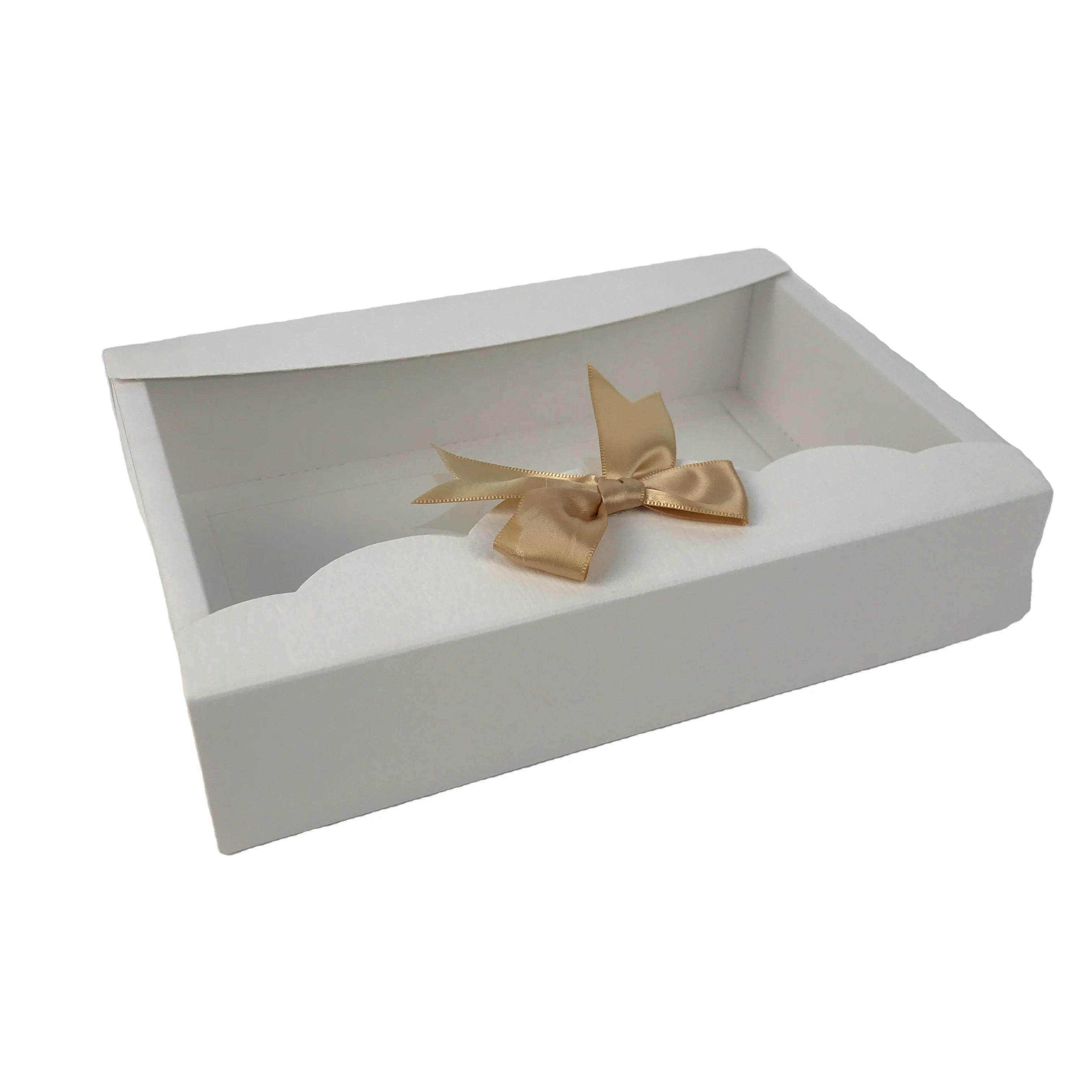 Wholesale Custom Luxury Cardboard Pull Out Drawer Packaging Box White Gift Box with Window