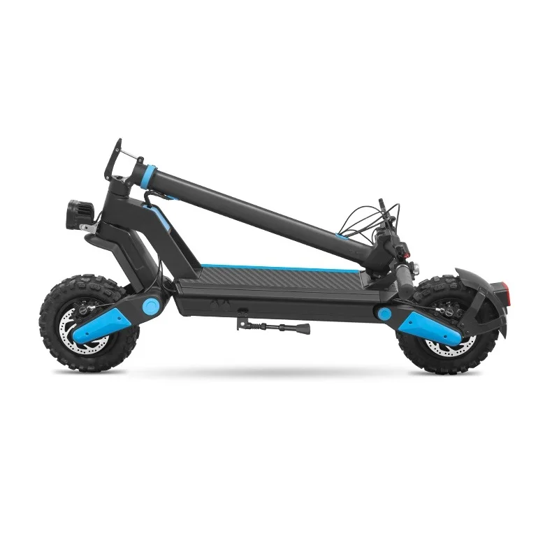 60V off road pneumatic 11 inch tires with dual braking system electric scooter