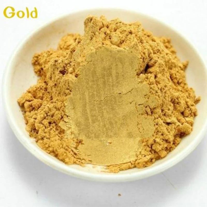 Private label Edible Natural with high quality sparkle pearlescent effect Food grade Gold Powder Pearl Pigment For Cake & Drink