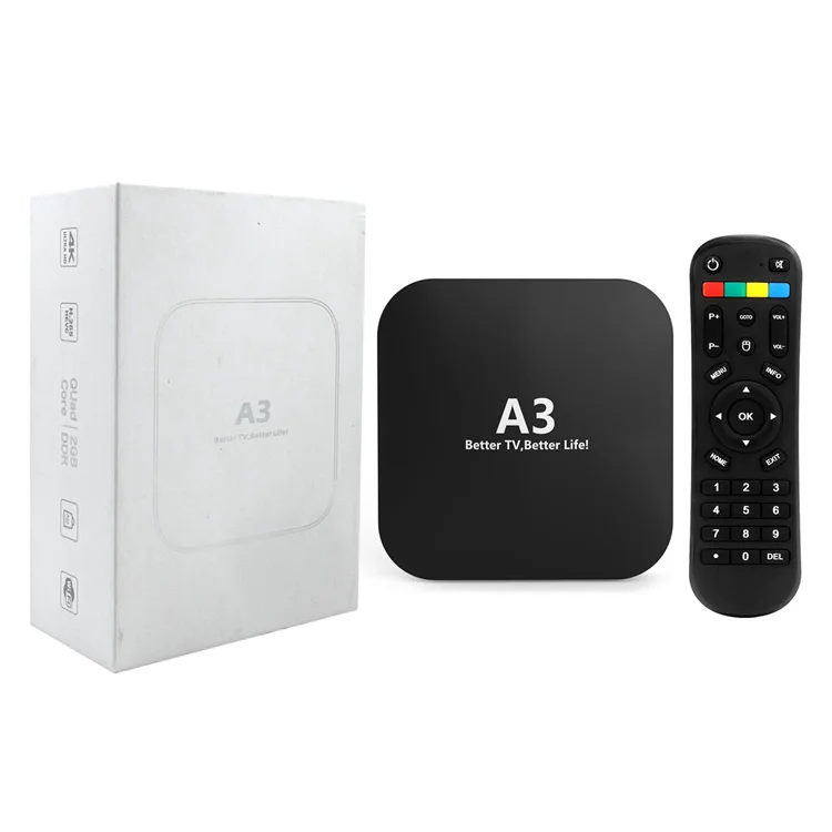 ТВ-приставка A3 IPTV m3u Бразилия Android 7 1 2 Гб + 8 чип S905X телевизионная приставка с лучшим Wi-Fi воспроизведение видео 6K и больше функций для вас