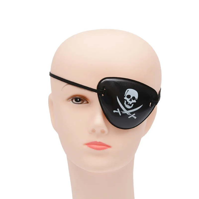 Halloween pirate eye patches black felt patches cosplay props pirate one eye eyepatch for Halloween Christmas pirate theme party