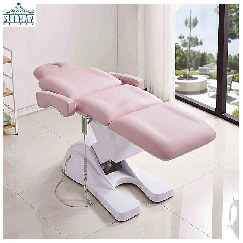 Luxury Electric Facial Beauty Bed Medical Spa Massage Treatment Bed Shampoo Bed for Salon Use