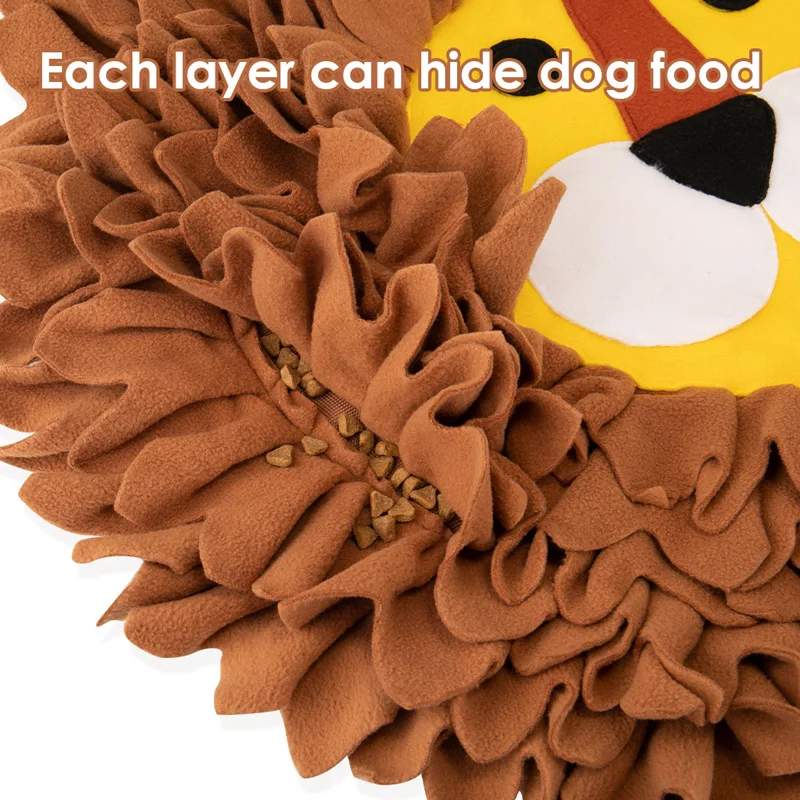 
Newest Lion Snuffle Mat Pet Dog Snuffle Mat for Dog NoseWork Feeding Pad Washable Training Mat Stress Release 