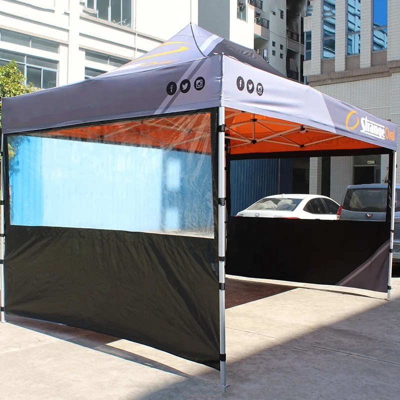 Folding Commercial Waterproof 3x3m Custom Aluminum  Gazebo Pop Up Outdoor Canopy  Tents With Pvc Window
