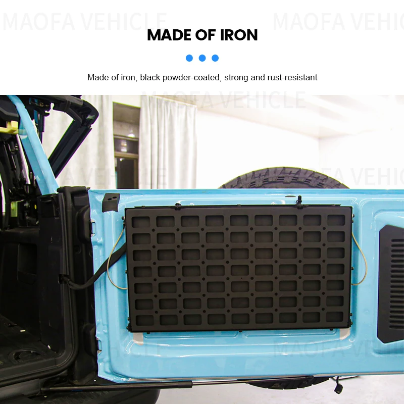 Car Desk Passenger Seat with Retractable Pallet Board Car Tailgate Foldable Table For Ford Bronco 2021 2022 2023