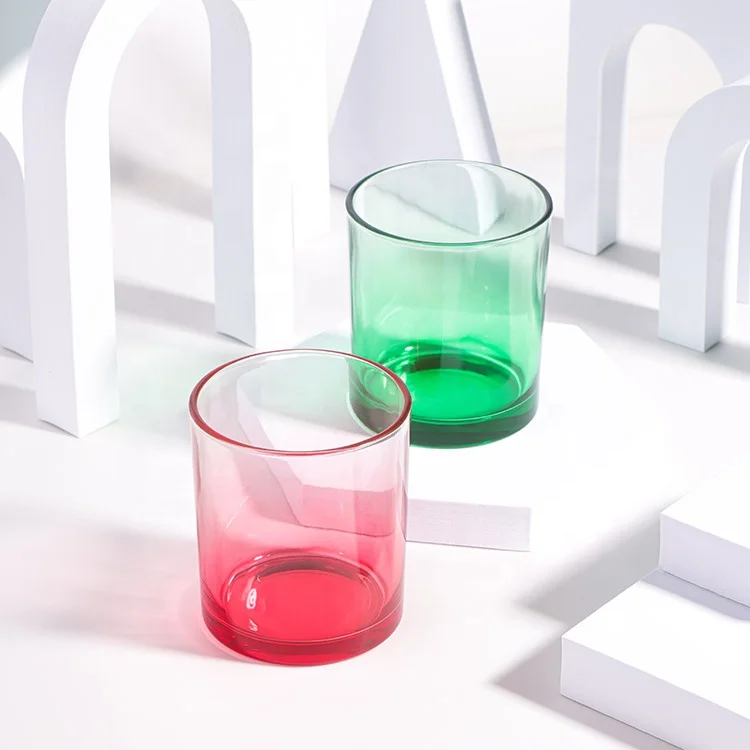 8oz 220ml Customized High Quality Luxury Glass Candle Jars For Candle Making Candle Container With Lids