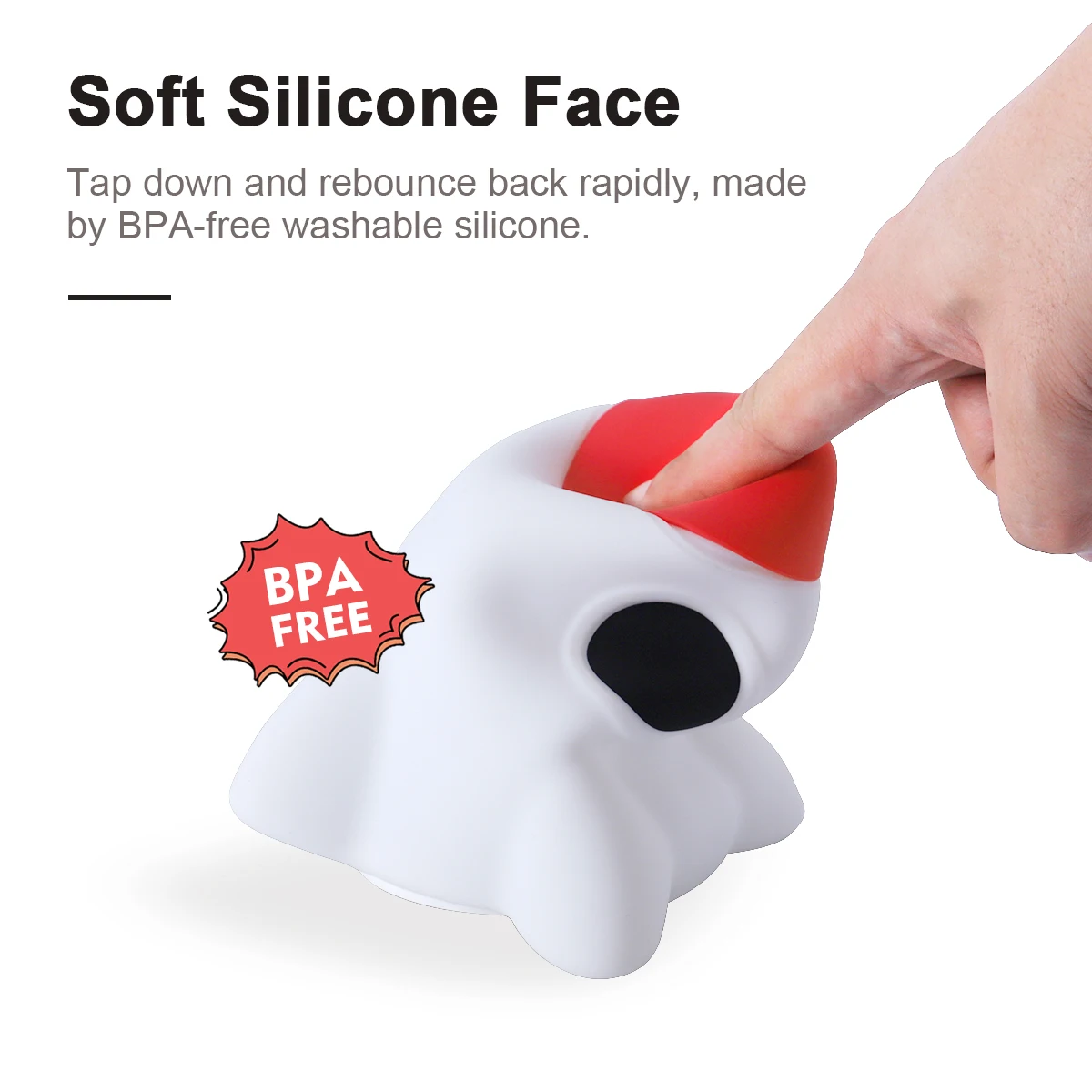 2024 Hot LED Rocket Bunny Night Nursing Lights USB Rechargeable Silicone Mini Lamp for Kids bedroom home decor