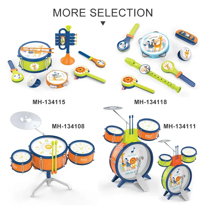 Kids toy drum play set jazz drum toy musical instrument for toddlers