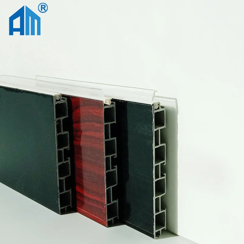The most popular customized size waterproof pvc aluminum skirting board