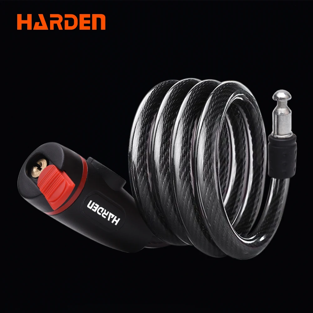 HARDEN Anti-Theft Bicycle Lock Stainless Steel Cable Coil For Motorcycle Cycle Security Lock with 2 Key