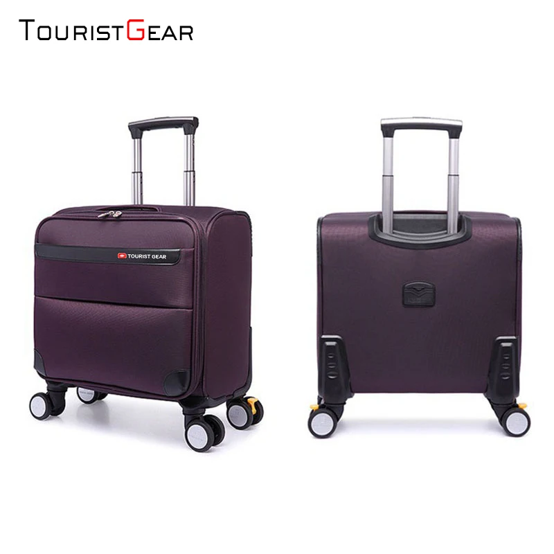16 inch high-end trolley manufacturer caster trolley luggage canvas travel luggage