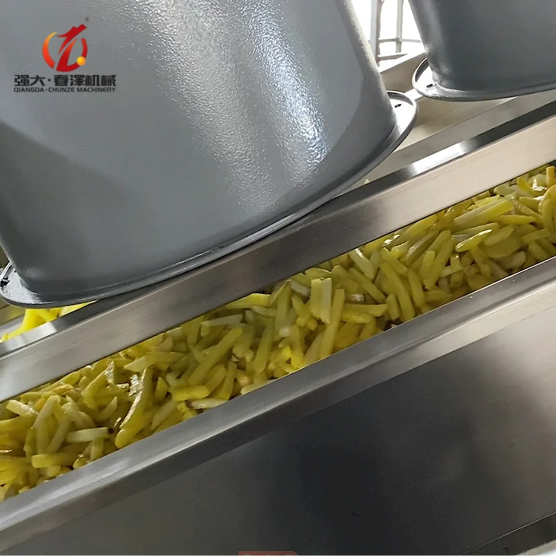Qiangda полностью автоматическая машина для производства чипсов линия по производству замороженных картофеля фри машины банановых