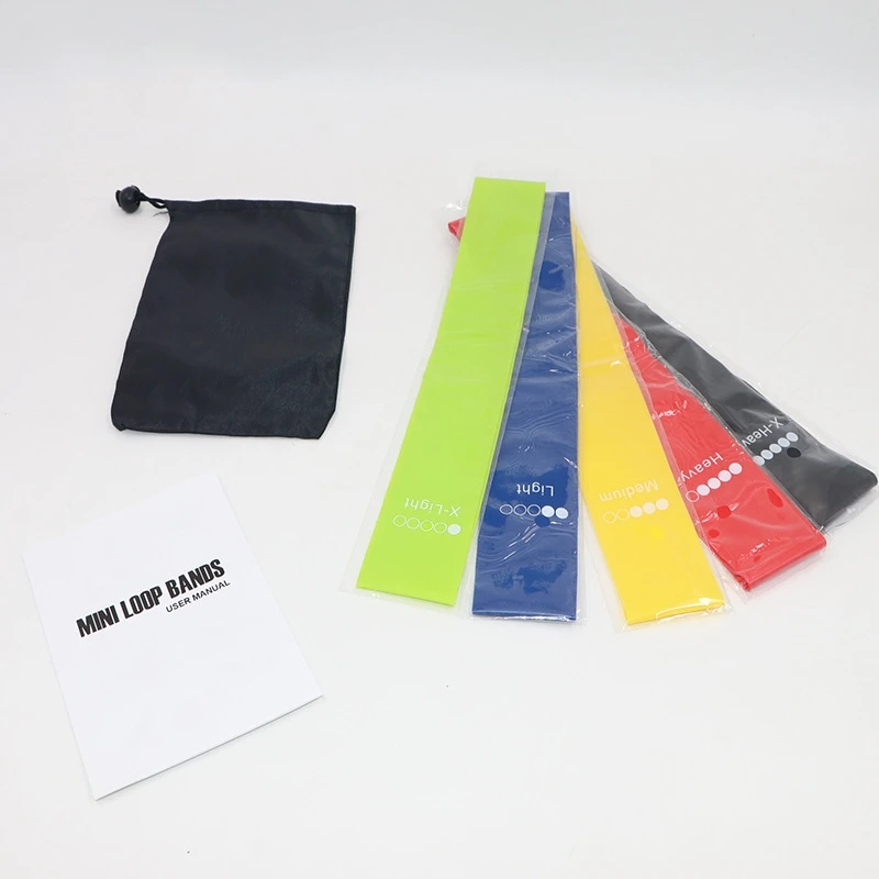 Custom Logo Fitness Workout Rubber Resistance Bands Yoga Training Pilates Sport Elastic Bands