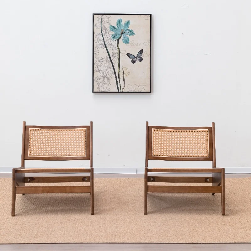 Nordic leisure chair living room solid wood lazy sofa chair Factory wholesale single armrest sofa chair