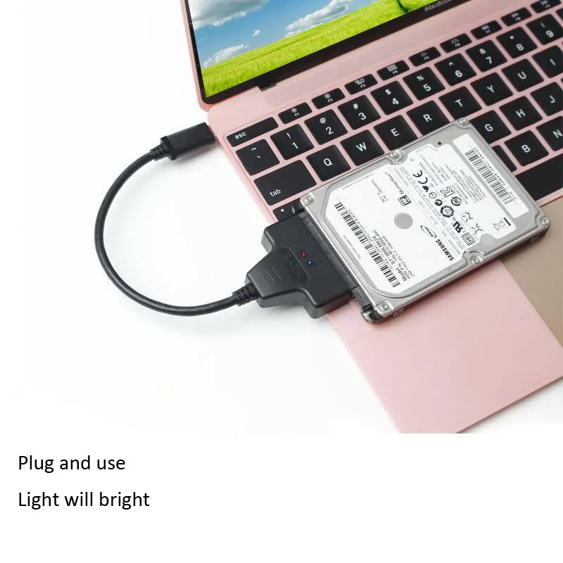 Usb Type c To SATA  2.5 Inch Hard Disk Connector SSD Adapter Cable Converter OTG