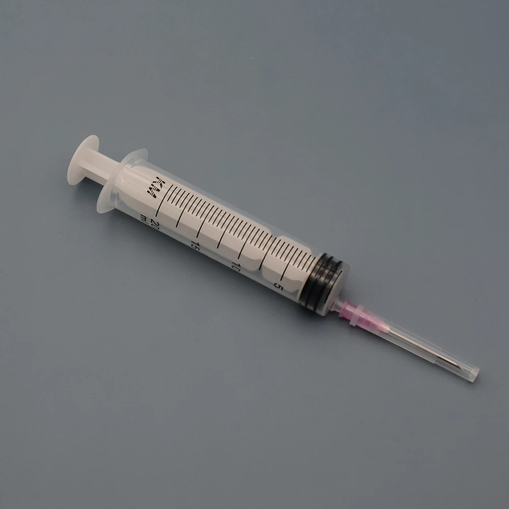 Disposable medical syringe luer slip syringes 20 ml with needle