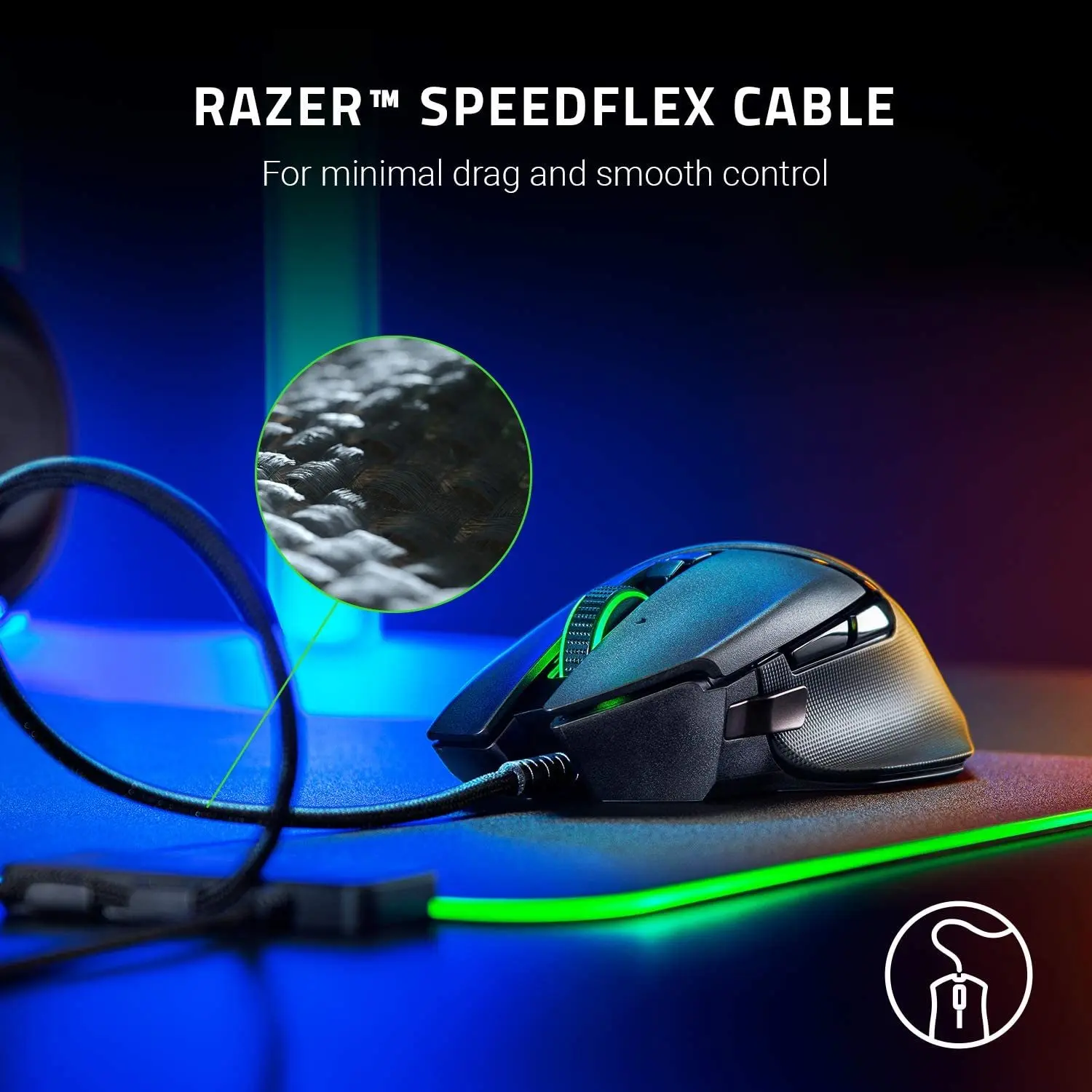 Gaming Computer Hardware & Software Razer Basilisk v2 Wired Gaming Mouse: 20K DPI Optical Sensor, Fastest Switch, Chroma RGB Li