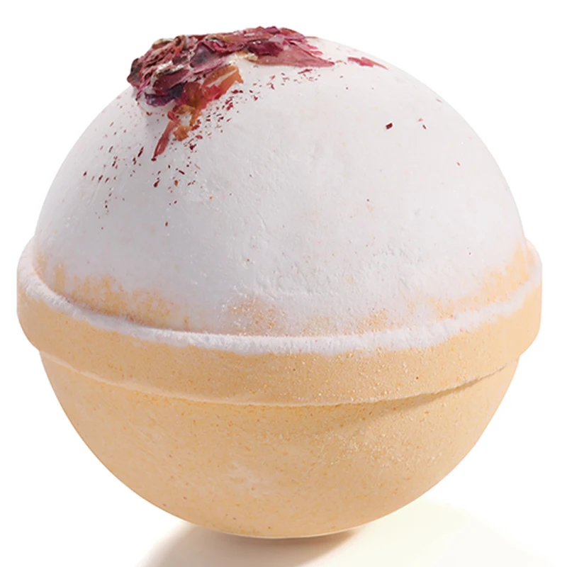 140gram Crystal Healing Dried Flowers Bath Bomb /Bomb Fizzy Powder Colorfull-Large Scented Bath Fizzy