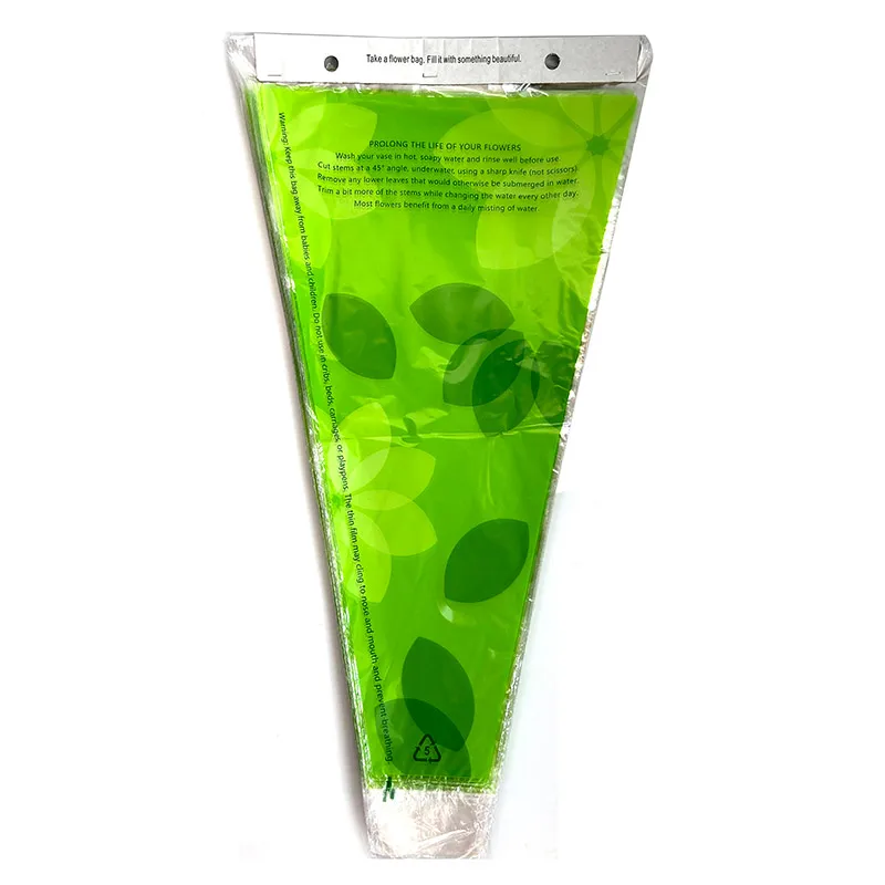 Custom clear opp pp cpp plastic transparent plant flower pot packaging sleeve